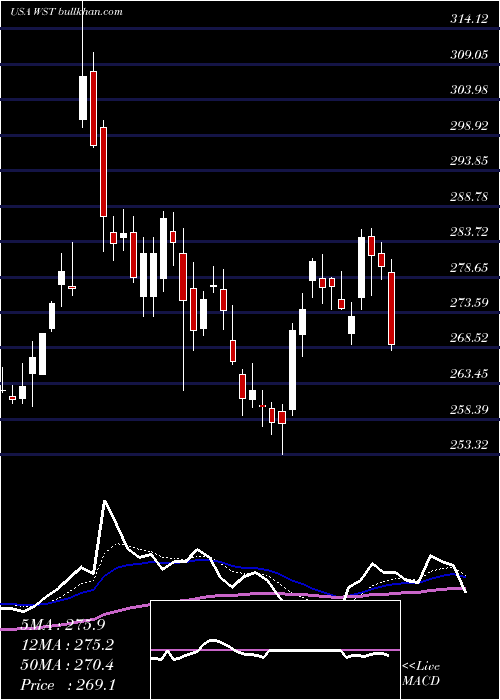  Daily chart WestPharmaceutical